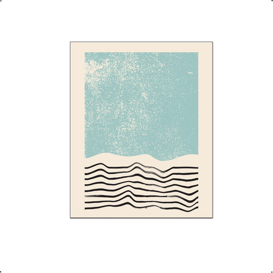 Abstracte lijnen strand branding aan zee - Abstract lijnen / Kunst