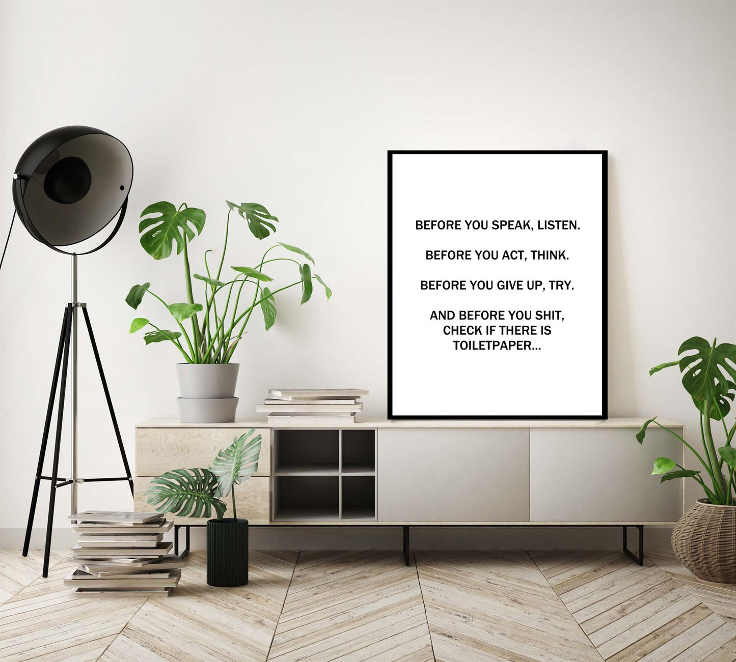Before you speak listen WC - Teksten / Motivatie