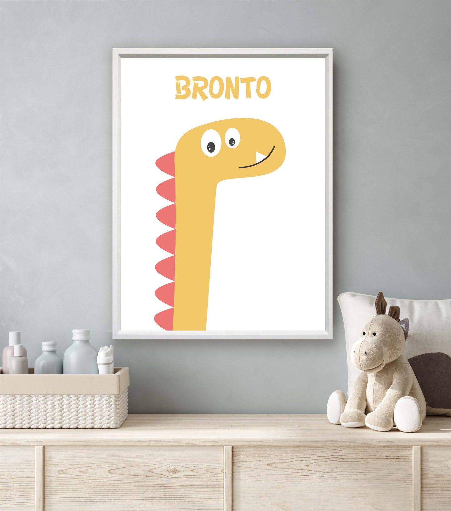 Getekende dino brontosaurus - Dinosaurussen