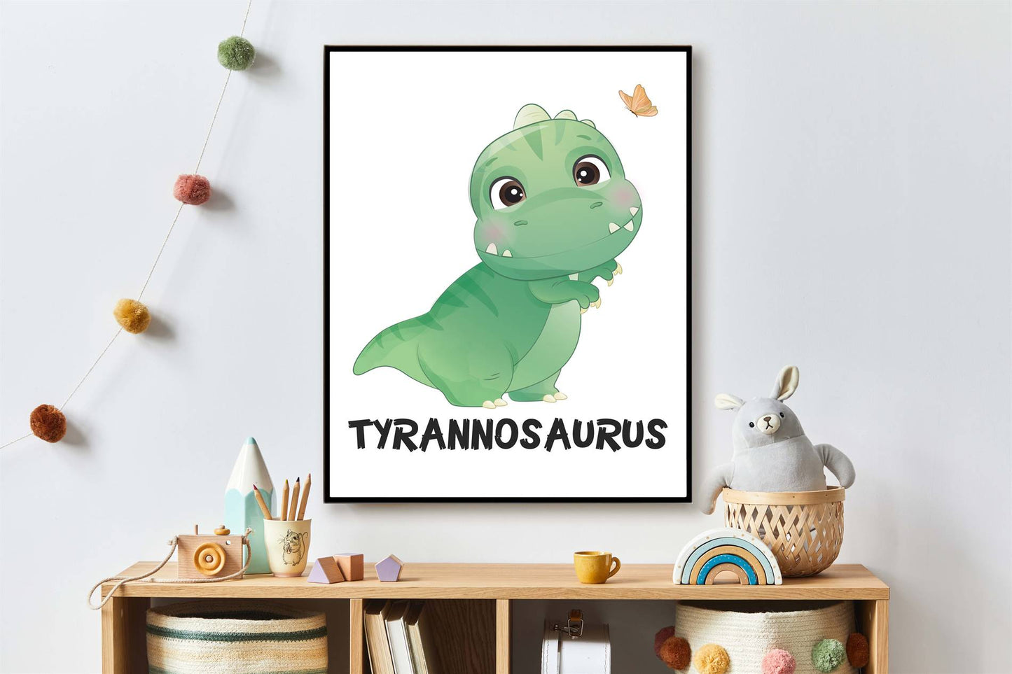 Cute dino tyrannosaurus rex TREX met naam - Dinosaurussen