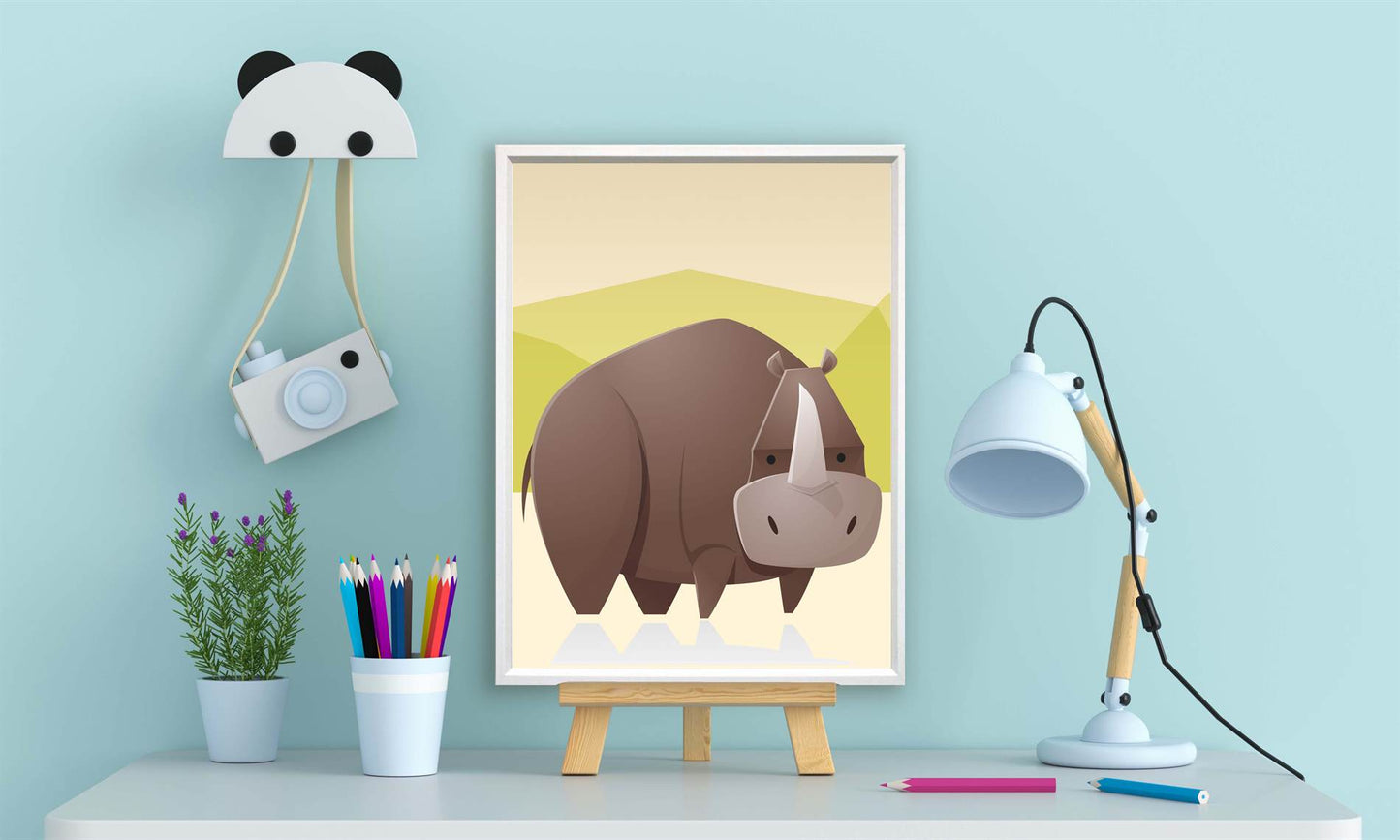 Dikke dieren neushoorn - Safari / jungle dieren