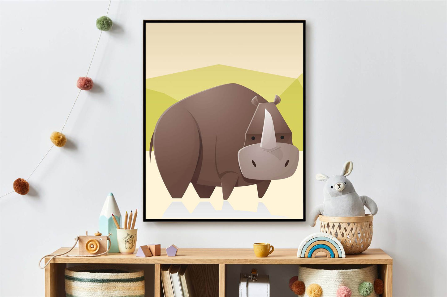 Dikke dieren neushoorn - Safari / jungle dieren