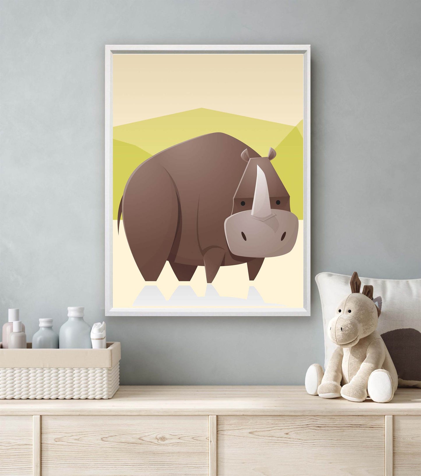 Dikke dieren neushoorn - Safari / jungle dieren