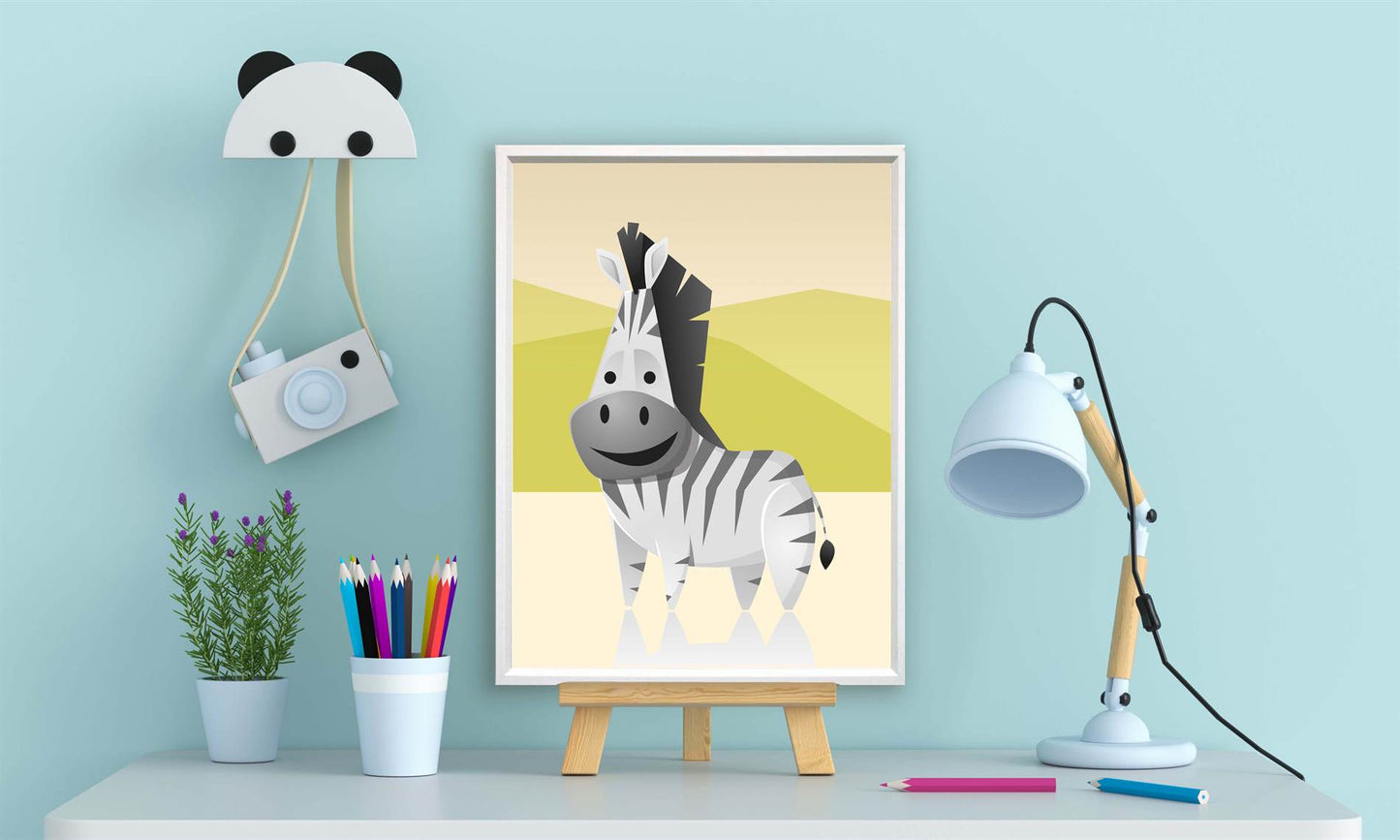 Dikke dieren zebra - Safari / jungle dieren