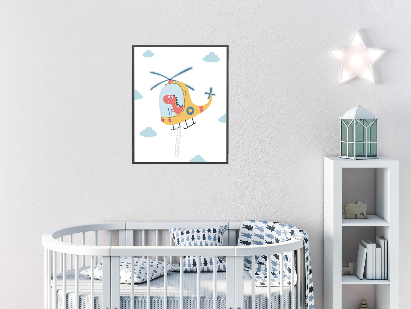 Dinosaurus in een helicopter - Dino in de lucht