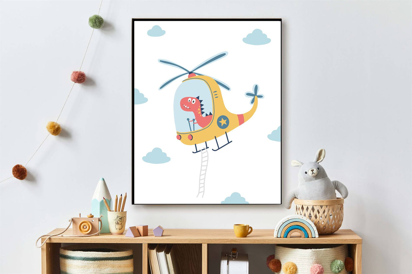 Dinosaurus in een helicopter - Dino in de lucht