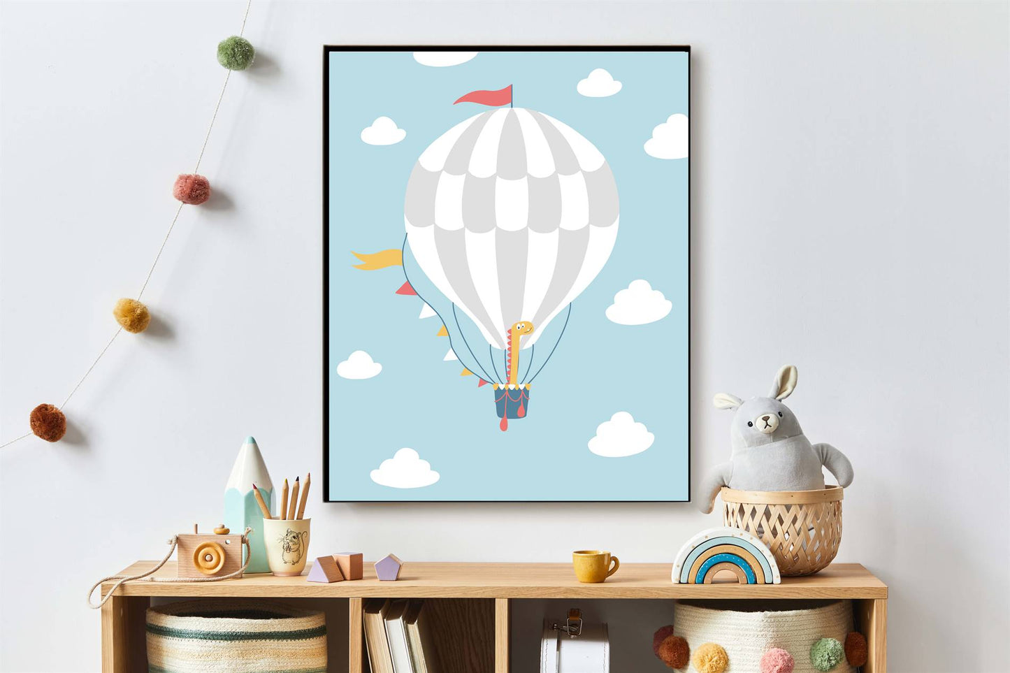 Dinosaurus in een luchtballon - Dino in de lucht