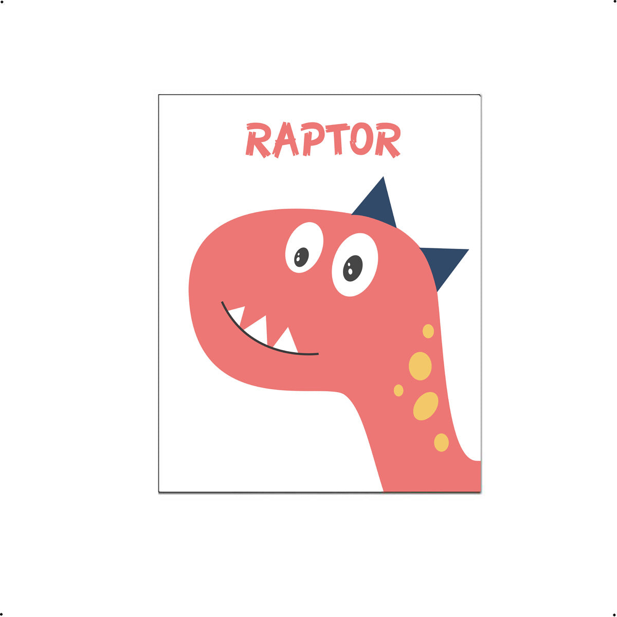 Getekende dino raptor - Dinosaurussen