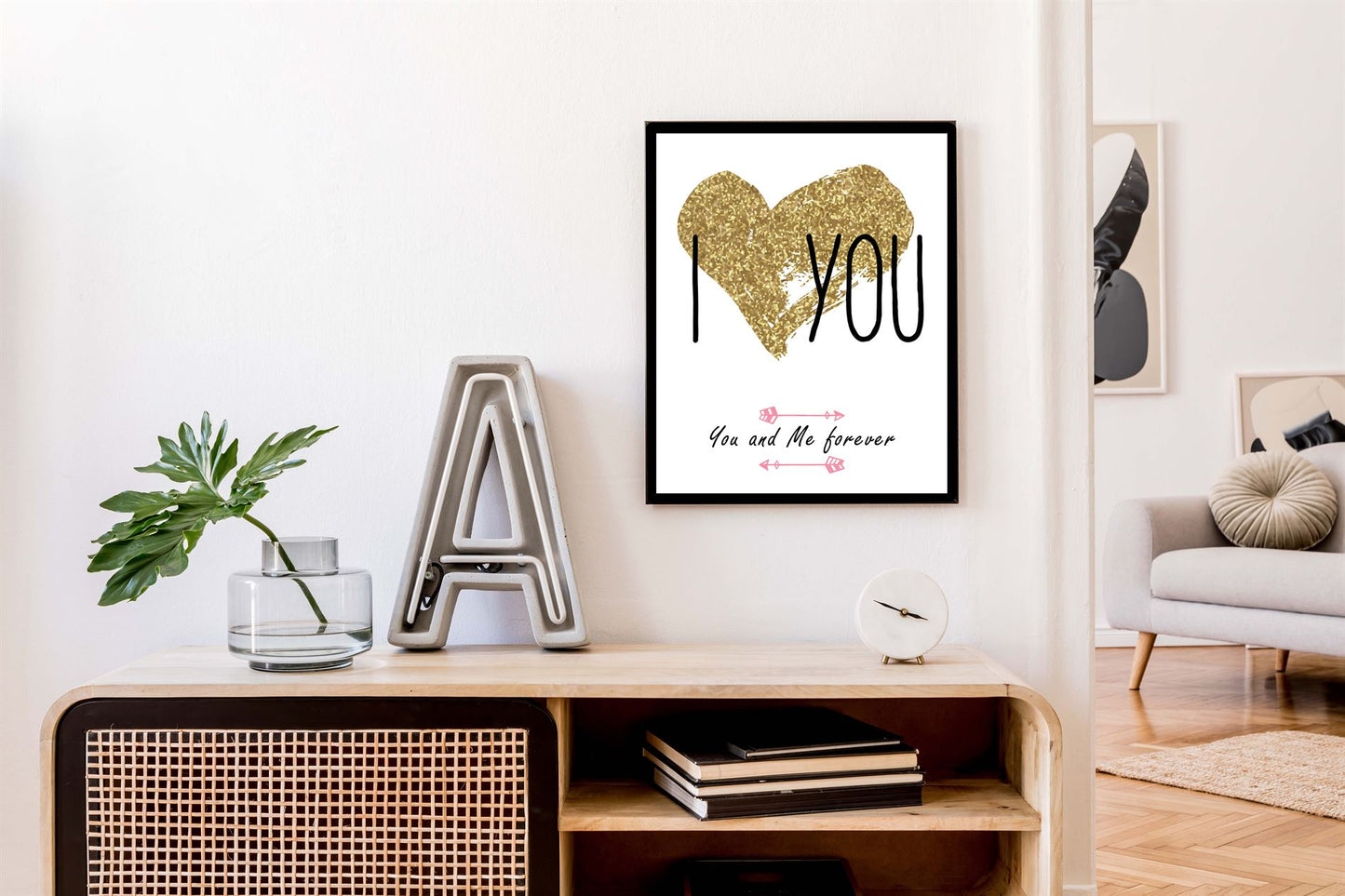 I love you you and me forever - Liefde en hartjes