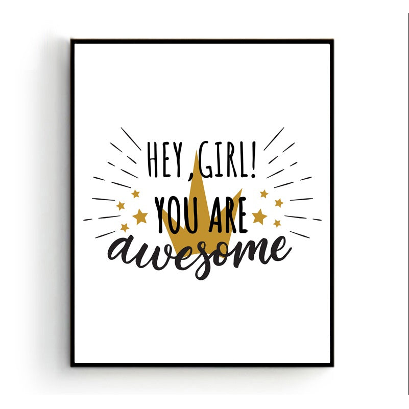 Hey girl you are awesome - Teksten / Motivatie