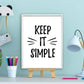Keep it simple - Teksten / Motivatie