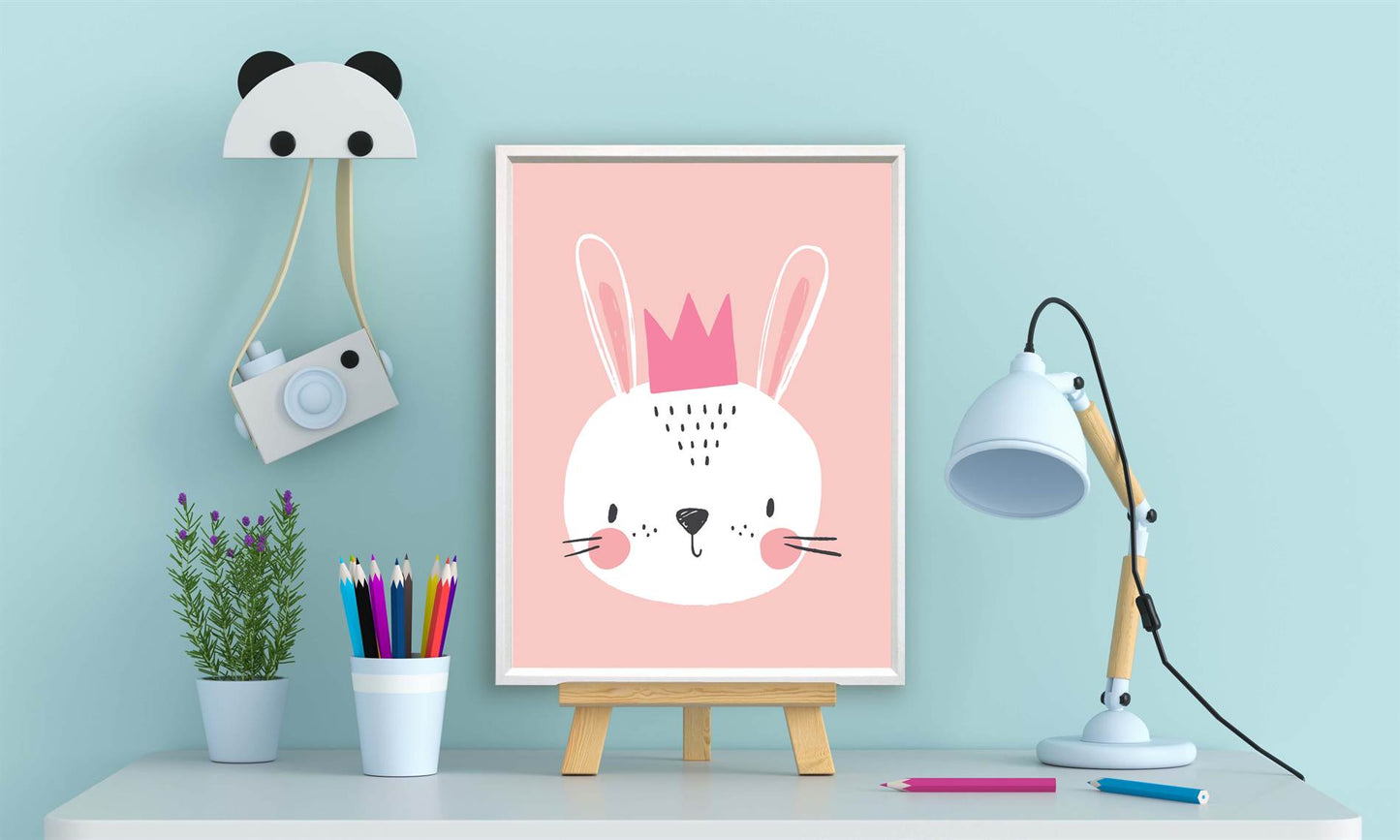 Konijn de koningin roze - Dieren de koning