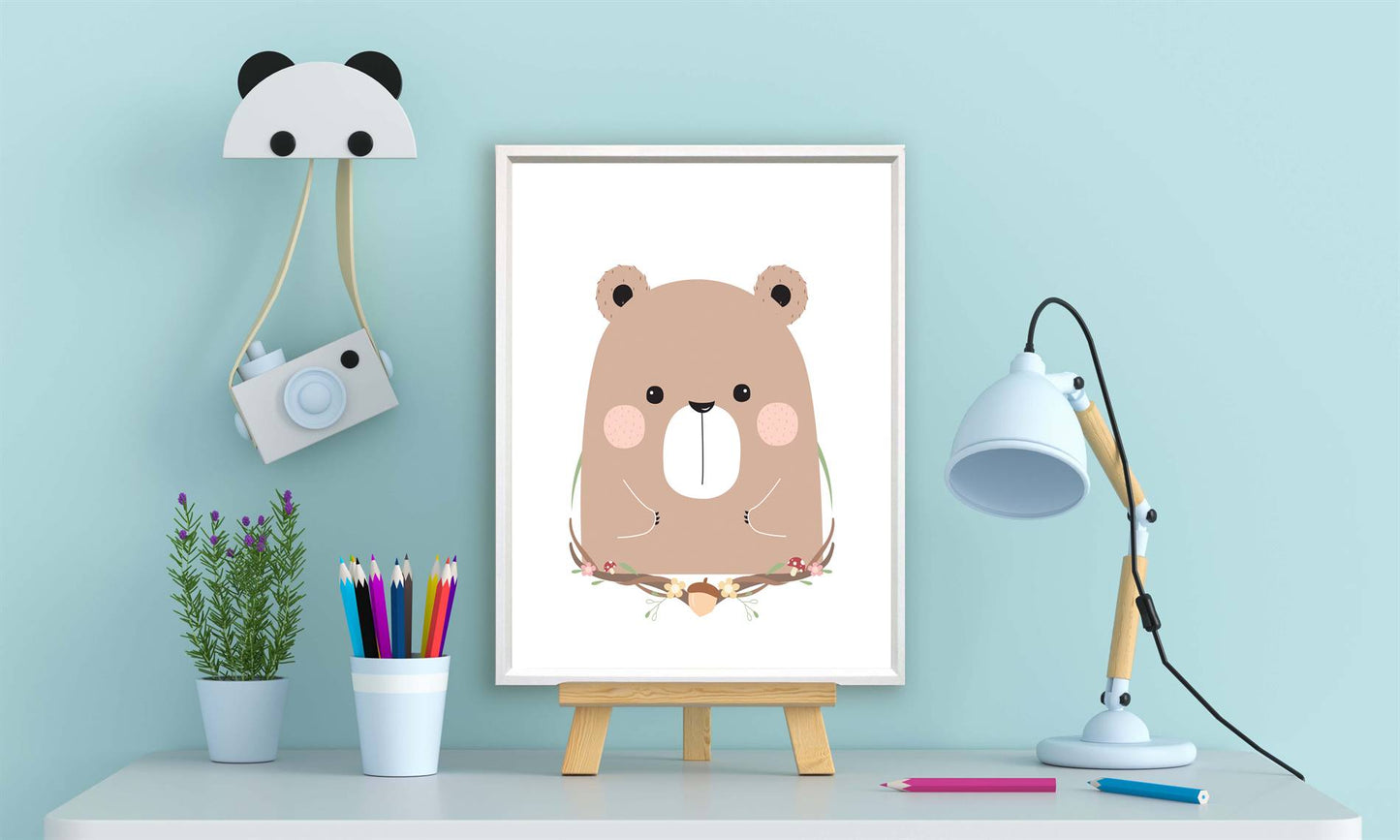 Lieve beer met krans - Lieve bos dieren
