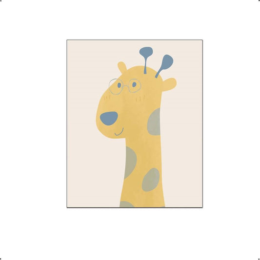 Lieve Giraf met bril handgetekend - Dieren