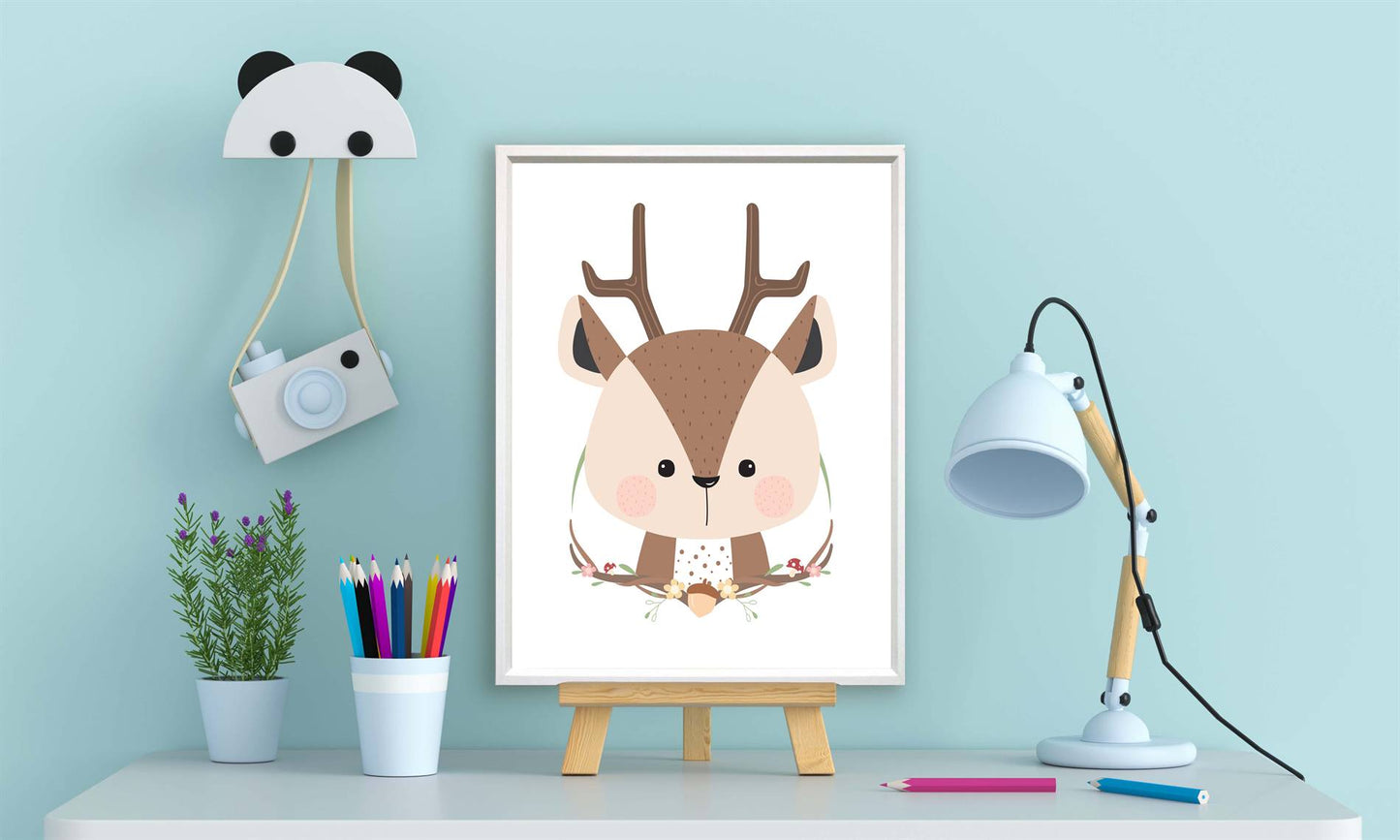 Lieve hert met krans - Lieve bos dieren