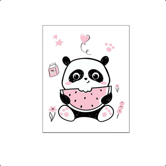 Panda meloen eten roze - Dieren