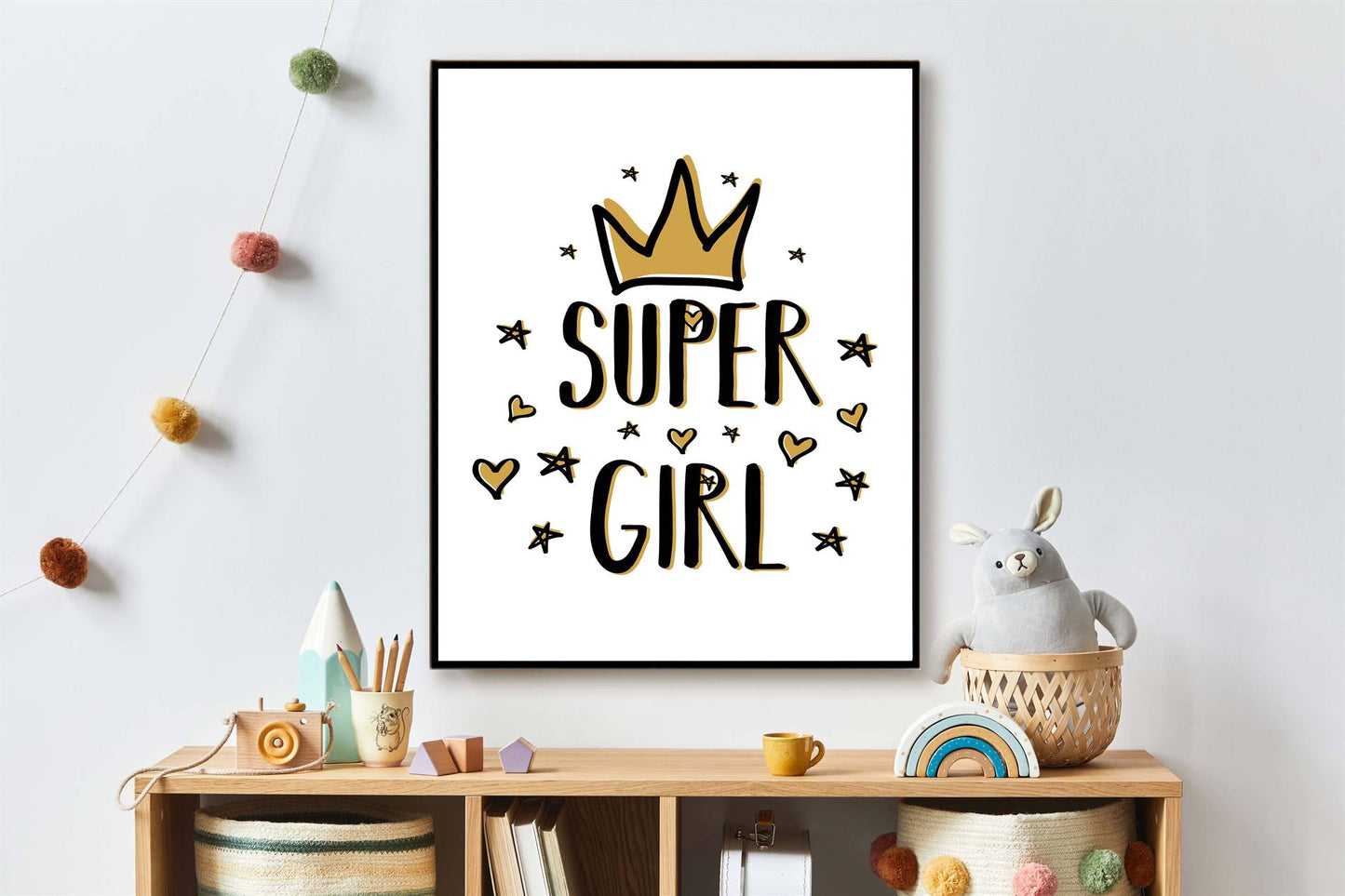 Super girl met kroon - Goud - Teksten / Motivatie
