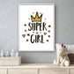 Super girl met kroon - Goud - Teksten / Motivatie