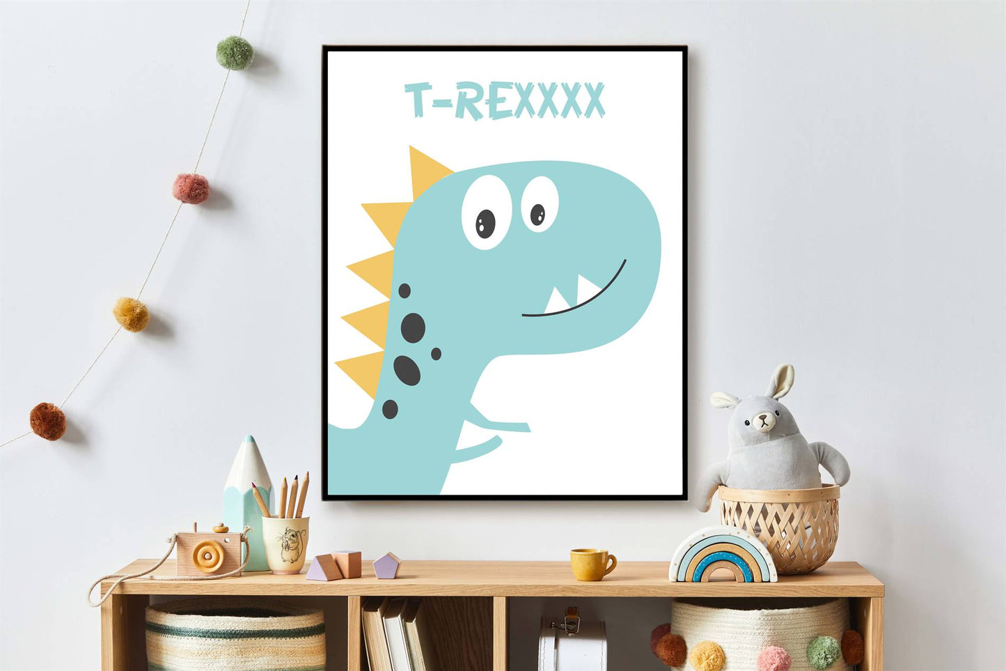 Getekende dino trex - Dinosaurussen