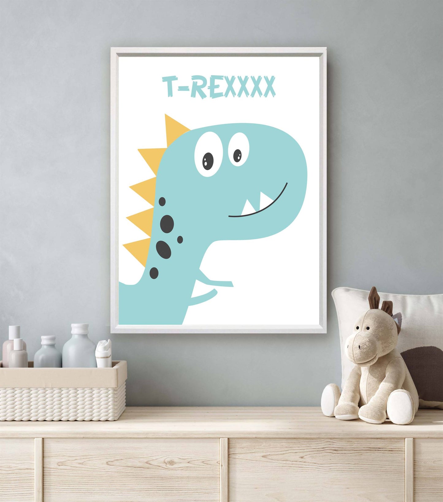 Getekende dino trex - Dinosaurussen
