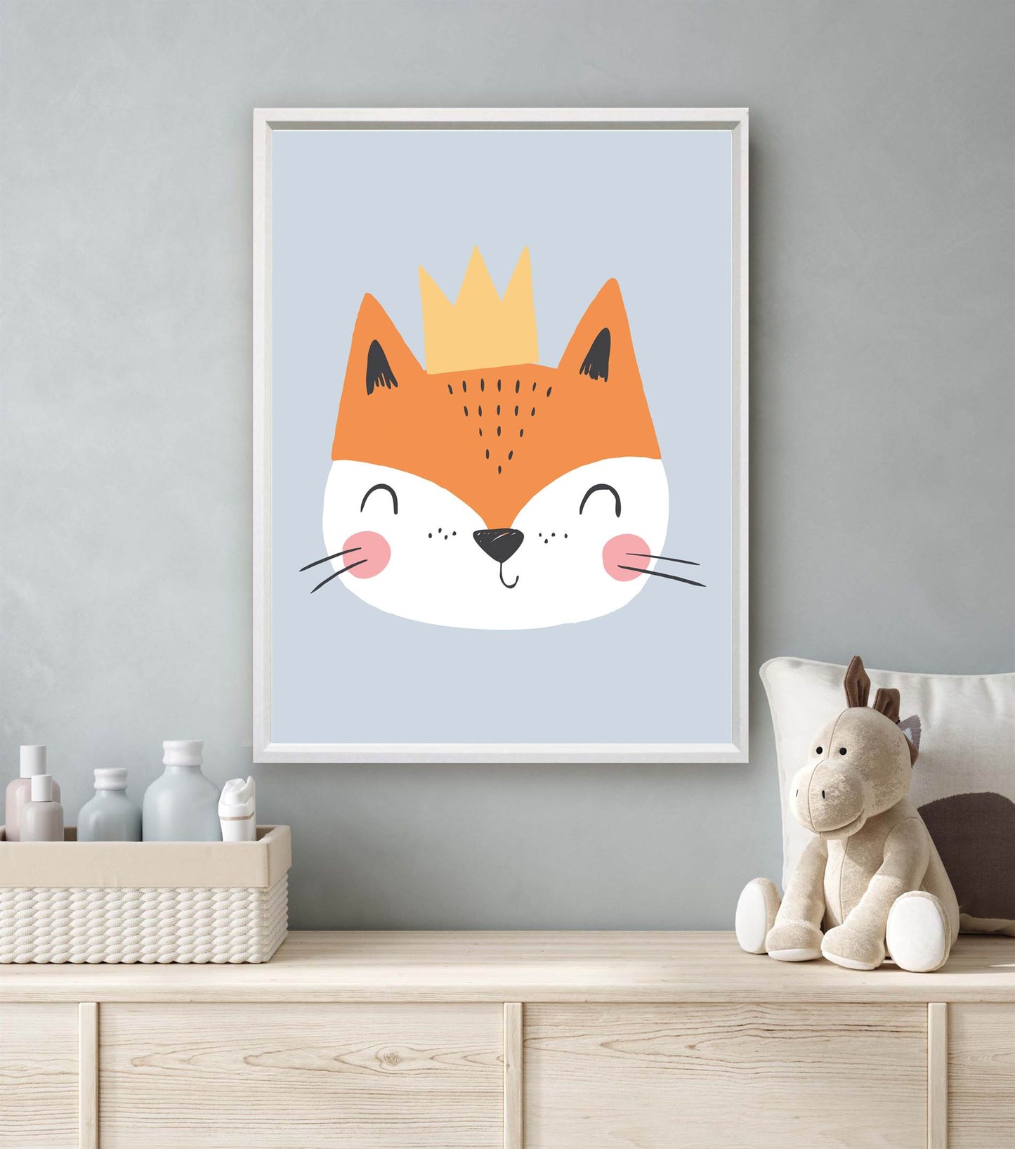 Vos de koning blauw - Dieren de koning