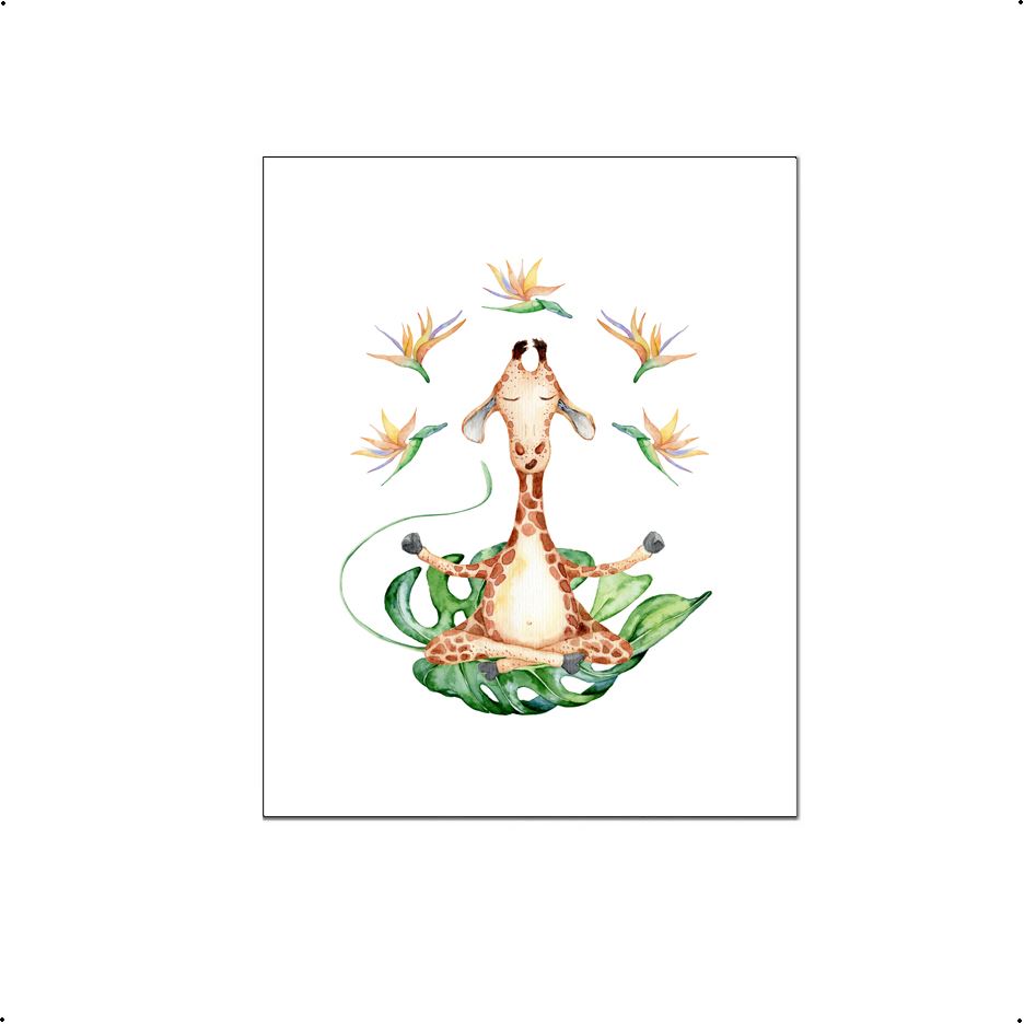 Yoga giraf - Yoga dieren namaste