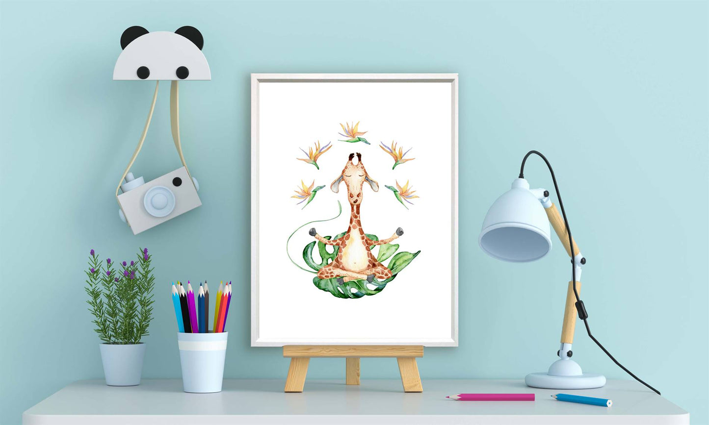 Yoga giraf - Yoga dieren namaste
