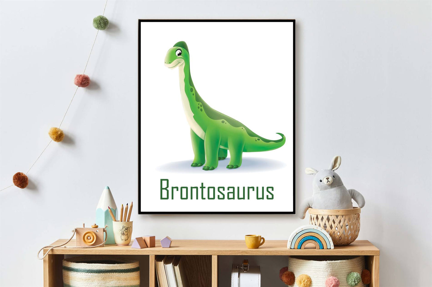 Lieve dino brontosaurus met naam - Dinosaurussen