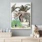 Jungle Olifant en Pauw Aquarel / Waterkleur Midden - Jungle Dieren