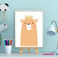 Lieve dieren beertje met kroon - Oranje