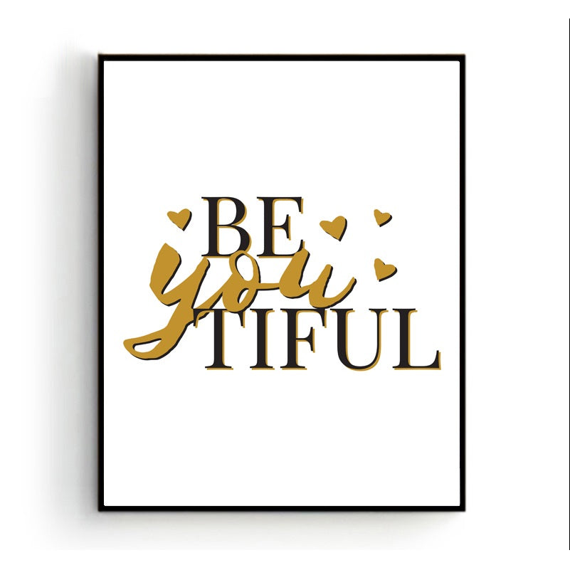 BeYOUtiful / beautiful met gouden hart - Teksten / Motivatie