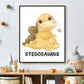 Cute dino stegosaurus met naam - Dinosaurussen