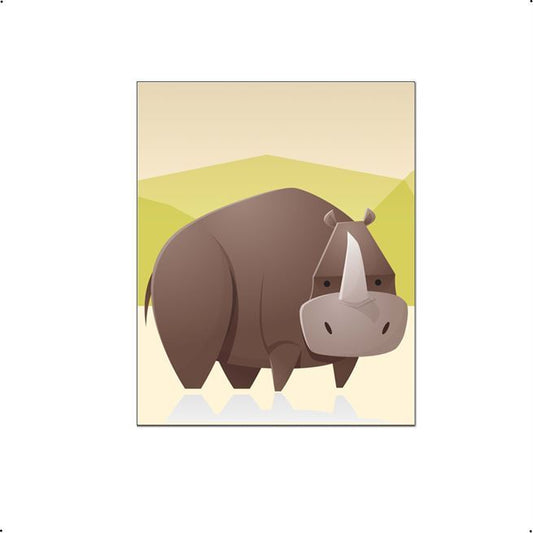 Dikke dieren neushoorn - Safari / jungle dieren