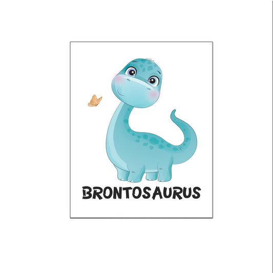 Cute dino brontosaurus met naam - Dinosaurussen