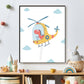 Dinosaurus in een helicopter - Dino in de lucht