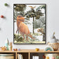 Jungle Dinosaurs Trex Triceratops Aquarel / Waterkleur Midden - Dinosaurus Poster