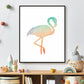 Geometrisch gekleurde flamingo - Geometrische dieren