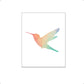 Geometrisch gekleurde kolibri - Geometrische dieren