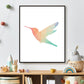 Geometrisch gekleurde kolibri - Geometrische dieren