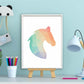 Geometrisch gekleurde paard - Geometrische dieren