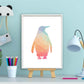 Geometrisch gekleurde pinguin - Geometrische dieren