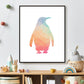 Geometrisch gekleurde pinguin - Geometrische dieren