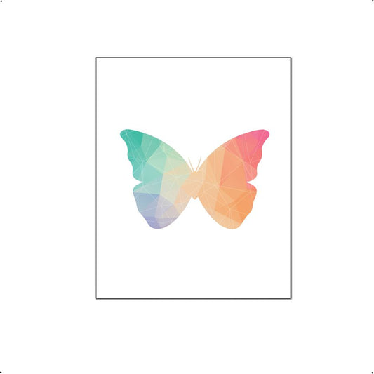 Geometrisch gekleurde vlinder - Geometrische dieren
