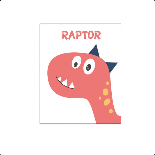 Getekende dino raptor - Dinosaurussen
