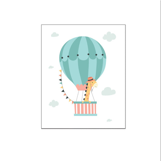 Giraf in een luchtballon - Dieren in luchtballon