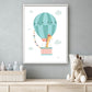 Giraf in een luchtballon - Dieren in luchtballon
