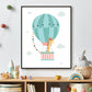 Giraf in een luchtballon - Dieren in luchtballon
