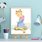 Aquarel giraf met hartje - Dieren