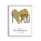 I love you you and me forever - Liefde en hartjes