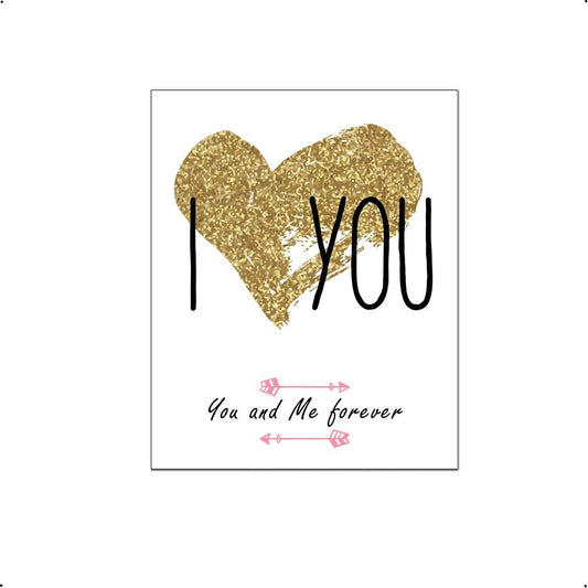 I love you you and me forever - Liefde en hartjes